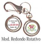 Chaveiro Modelo Redondo Rotativo